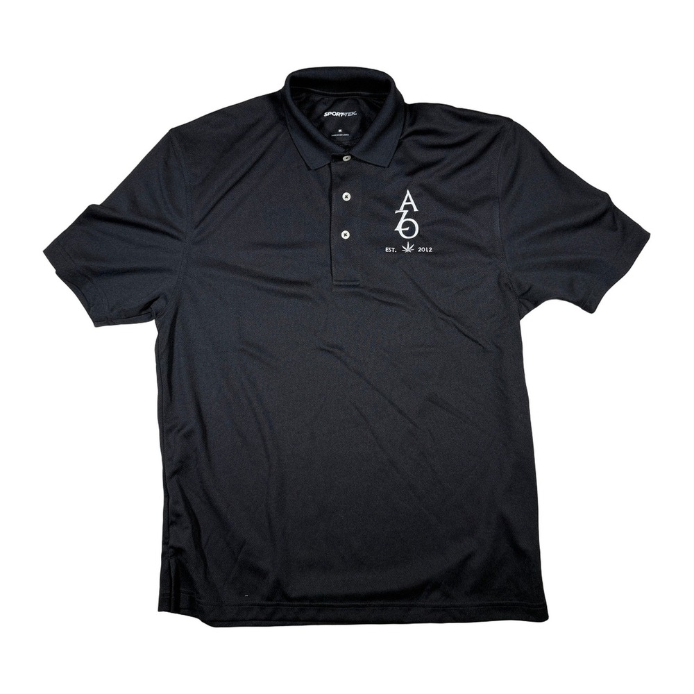 Sport-Tek Black Polo Shirt Mens Medium Embroidered Arizona Organix AZO Logo
